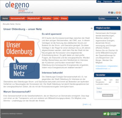 moderne responsive Website